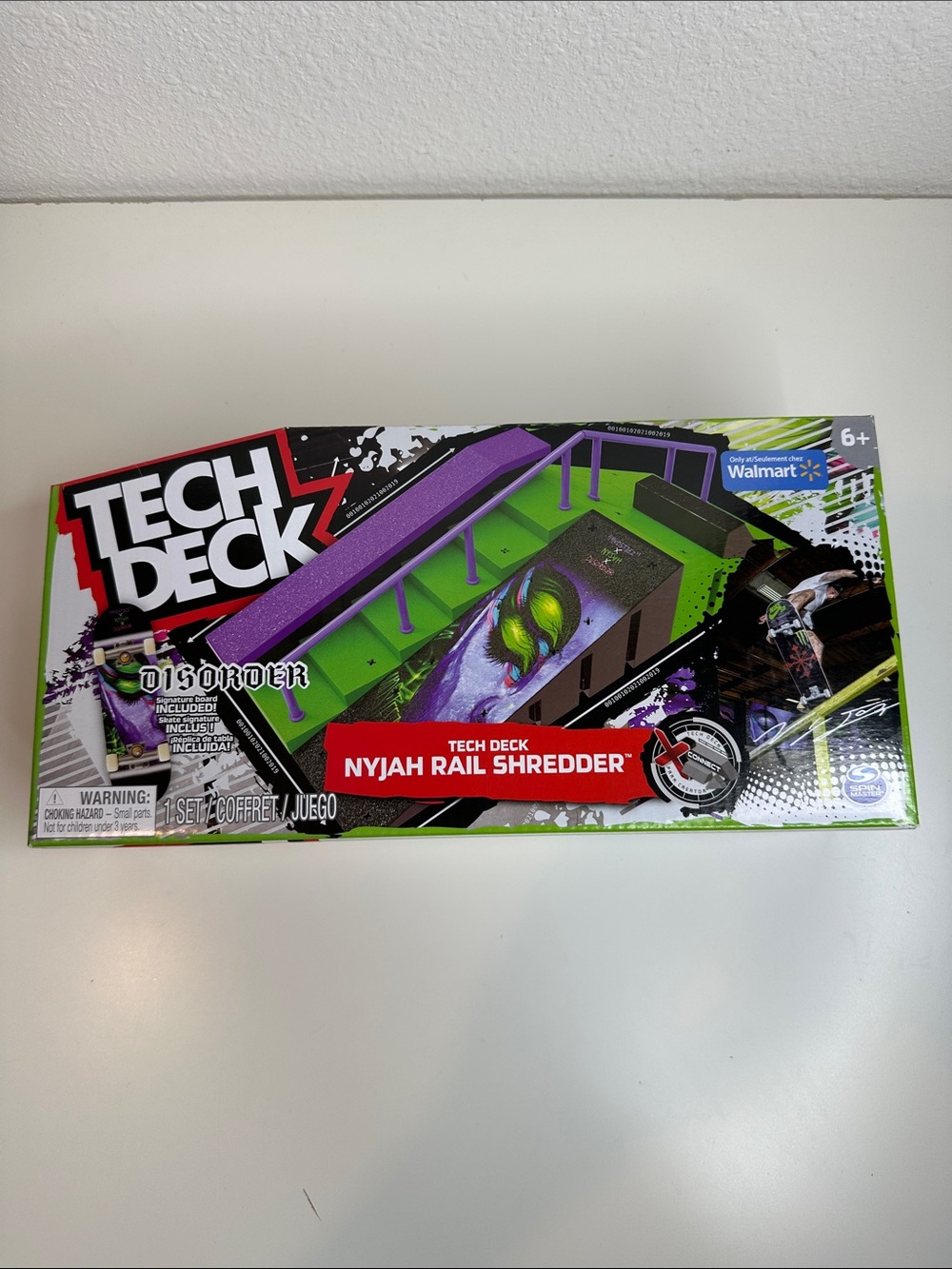 Tech Deck Nyiah Rail Shredder Fingerboard Park - Green & Purple